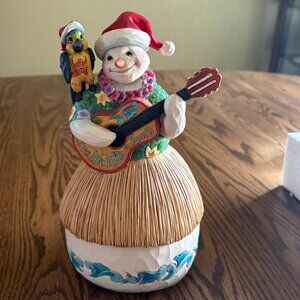 Jim Shore Margaritaville "Strummin' My Six String All Season" Snowman #4059122